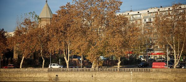 Набережная Тбилиси зимой - Sputnik Грузия