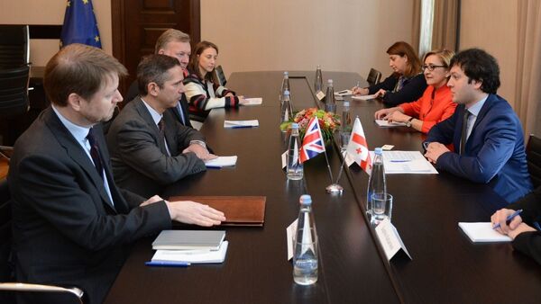 Встреча представителей группы дружбы с Грузией парламента Великобритании с Ираклием Кобахидзе - Sputnik Грузия