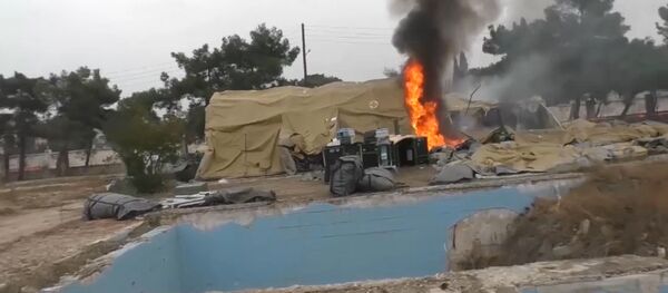 В Алеппо боевики обстреляли госпиталь Минобороны РФ. Съемка очевидцев - Sputnik Грузия