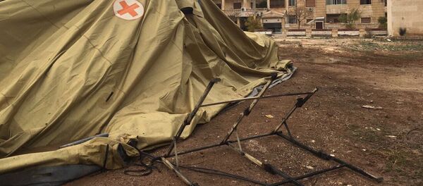 Мобильный госпиталь Минобороны РФ в Алеппо подвергся обстрелу - Sputnik Грузия