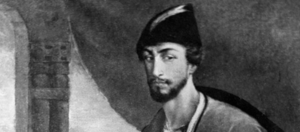 Репродукция картины грузинского художника Уча Джапаридзе Портрет Шота Руставели - Sputnik Грузия