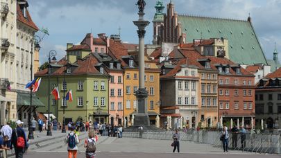 Замковая площадь и колонна короля Сигизмунда в Варшаве