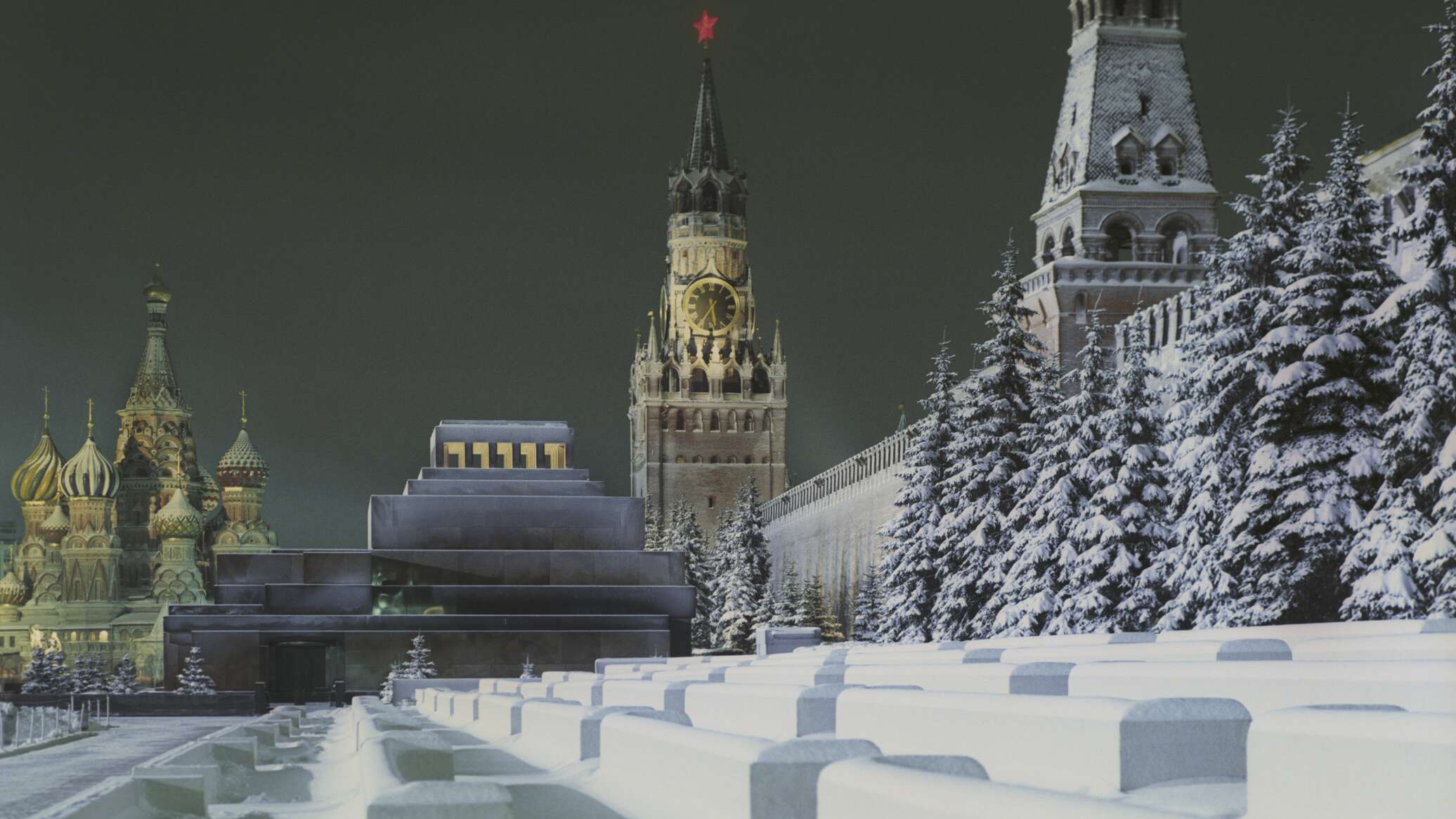 Кремль зимой в СССР