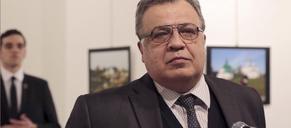 Посол России в Турции Андрей Карлов, убитый в ходе вооруженного нападения неизвестного - Sputnik Грузия