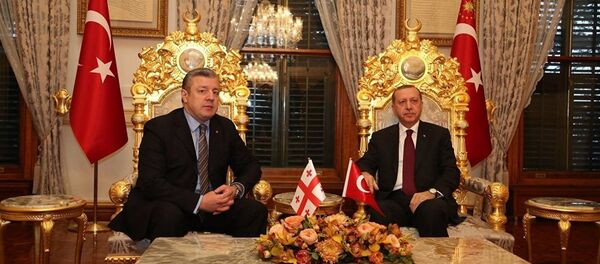 საქართველოს პერმიერ-მინისტრი გიორგი კვირიკაშვილისა და თურქეთის პრეზიდენტი რეჯეპ ტაიპ ერდოღანის შეხვედრა - Sputnik საქართველო