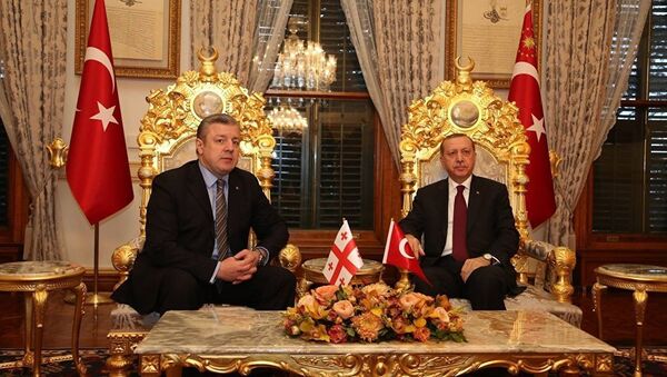 საქართველოს პერმიერ-მინისტრი გიორგი კვირიკაშვილისა და თურქეთის პრეზიდენტი რეჯეპ ტაიპ ერდოღანის შეხვედრა - Sputnik საქართველო