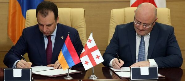 საქართველოსა და სომხეთის თავდაცვის მინისტრები ლევან იზორია და ვიგენ სარგსიანი საქართველოსა და სომხეთის თავდაცვის მინისტრები ლევან იზორია და ვიგენ სარგსიანი - Sputnik საქართველო