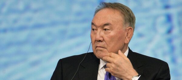 Президент Республики Казахстан Нурсултан Назарбаев на пленарном заседании На пороге новой экономической реальности в рамках XX Петербургского международного экономического форума - Sputnik Грузия