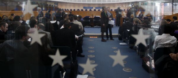 Общий вид на зал заседаний, Европейский суд по правам человека в Страсбурге - Sputnik Грузия