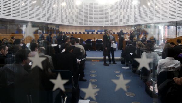 Общий вид на зал заседаний, Европейский суд по правам человека в Страсбурге - Sputnik Грузия