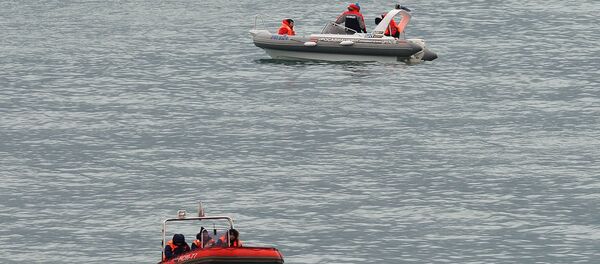 Поисково-спасательные работы на месте крушения самолёта Ту-154 Минобороны РФ в Сочи - Sputnik Грузия