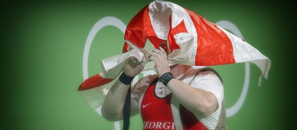 Грузинский спортсмен тяжеловес Лаша Талахадзе на Олимпиаде в Рио - Sputnik Грузия