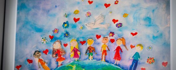 Рисунок для международного конкурса Нарисуй мне мир - Sputnik Грузия