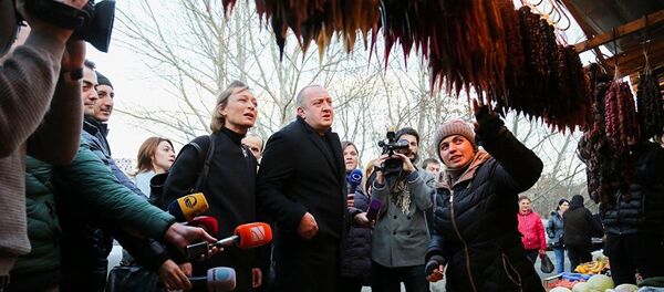 საქართველოს პრეზიდენტი გიორგი მარგველაშვილი შეუერთდა აქციას იყიდე ქართული საქართველოს პრეზიდენტი გიორგი მარგველაშვილი შეუერთდა აქციას იყიდე ქართული - Sputnik საქართველო