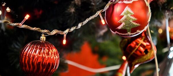 Новогодние украшения и игрушки на елке Новогодние украшения и игрушки на елке - Sputnik Грузия