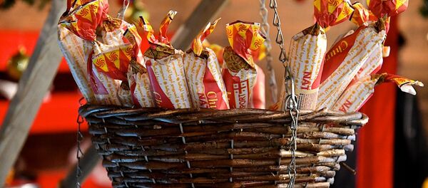 ჩურჩხელები საახალწლო ბაზრობაზე ჩურჩხელები საახალწლო ბაზრობაზე - Sputnik საქართველო