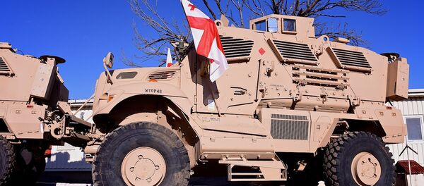 Американские бронемашины МаххРго (International) класса MRAP с противоминной защитой - Sputnik Грузия