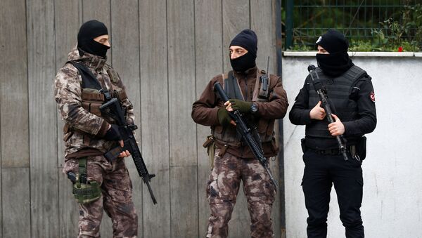 Сотрудники полицейского спецназа в Стамбуле - Sputnik Грузия