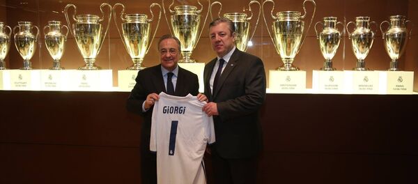 Георгий Квирикашвили и Флорентино Перес Георгий Квирикашвили и Флорентино Перес - Sputnik Грузия