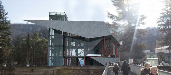 Новая станция канатной дороги в Чиатура - Sputnik Грузия