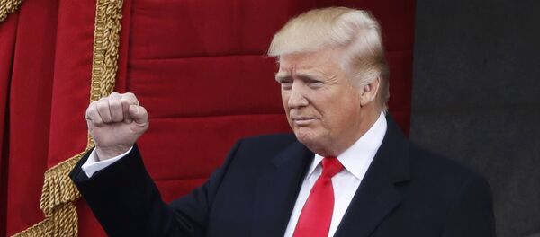 Президент США Дональд Трамп на церемонии инаугурации - Sputnik Грузия