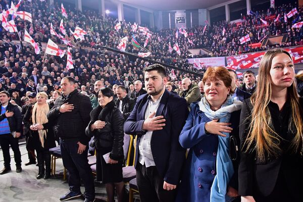 Партийный съезд Единого национального движения - Sputnik Грузия