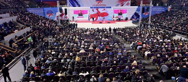 Партийный съезд Единого национального движения - Sputnik Грузия