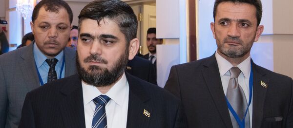 Глава делегации сирийской оппозиции Мухаммед Аллуш из группировки Джейш аль-Ислам - Sputnik Грузия