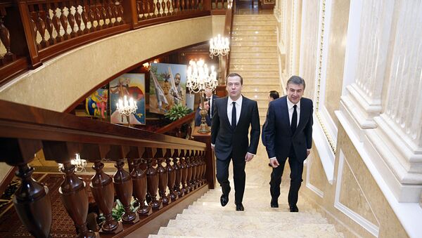 Официальный визит премьер-министра РА Карена Карапетяна в Москву - Sputnik Грузия