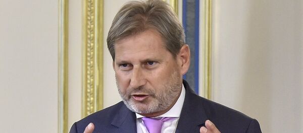 Комиссар ЕС по вопросам европейской политики соседства, расширения и переговоров Йоханнес Хан - Sputnik Грузия
