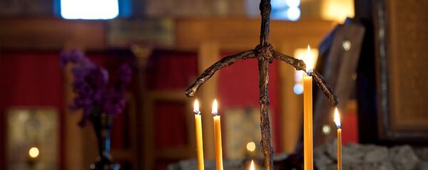 წმინდა ნინოს ჯვარი ჯვრის მონასტერში წმინდა ნინოს ჯვარი ჯვრის მონასტერში - Sputnik საქართველო