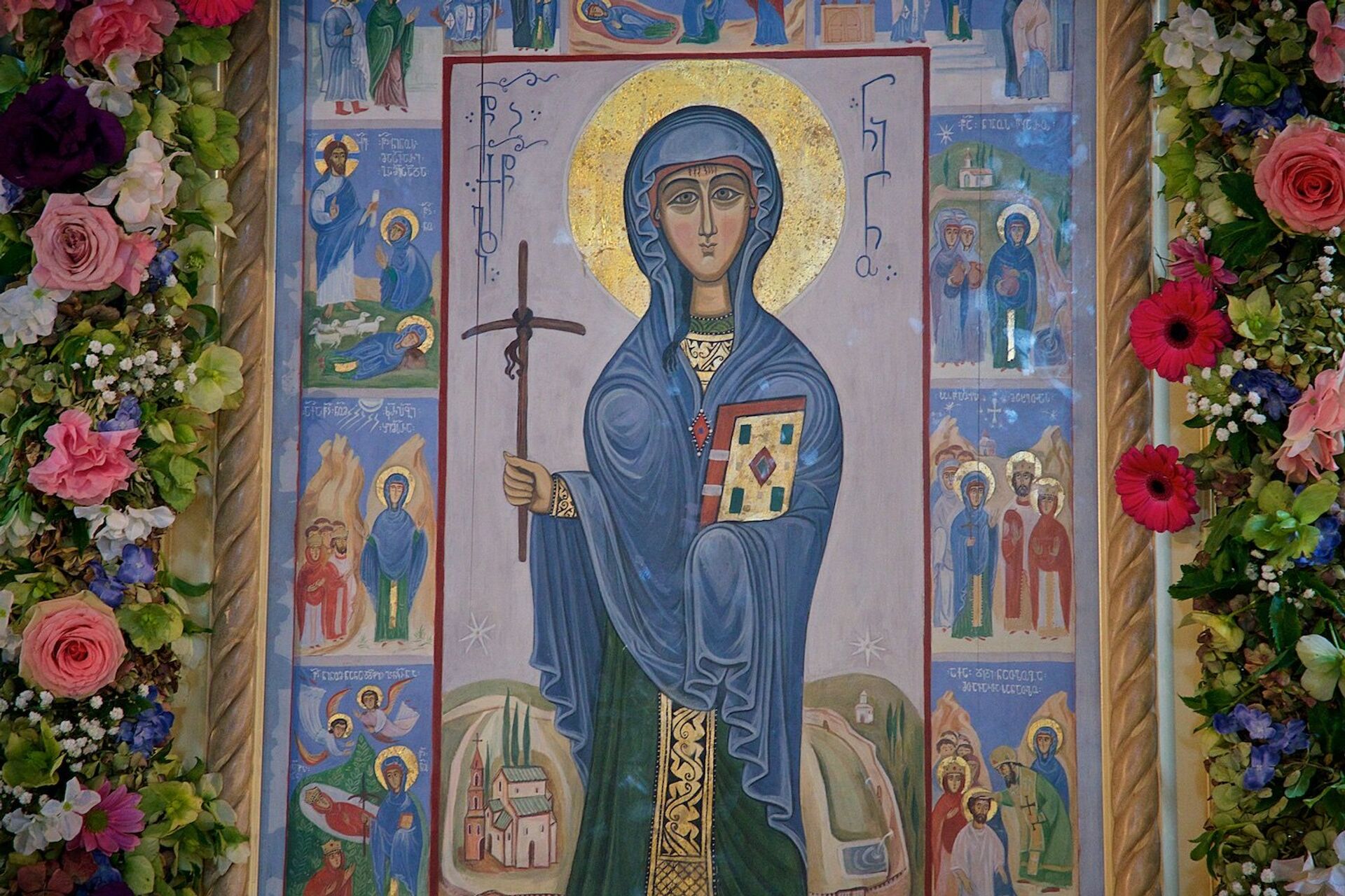 Икона Святой Нино в Бодбийском монастыре в Восточной Грузии - Sputnik Грузия, 1920, 26.01.2023