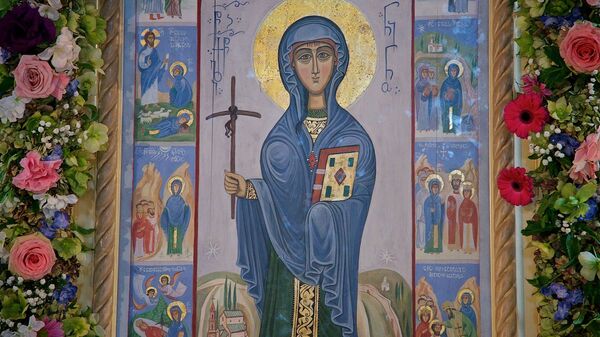 Икона Святой Нино в Бодбийском монастыре в Восточной Грузии - Sputnik Грузия