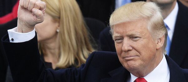 Президент США Дональд Трамп на церемонии инаугурации - Sputnik Грузия