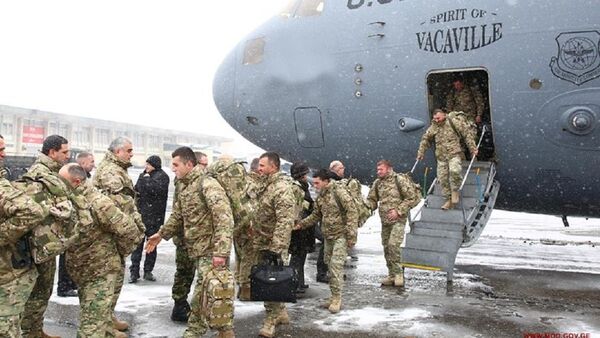 Грузинские военнослужащие вернулись из Афганистана - Sputnik Грузия