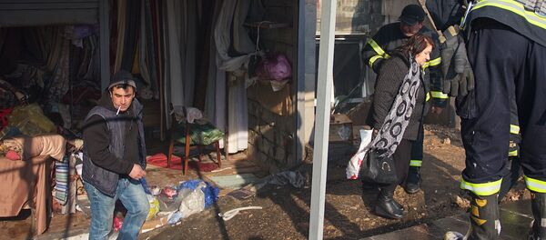 Пожар уничтожил торговый центр Детский мир - Sputnik Грузия