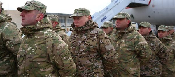 Грузинских военных проводили в ЦАР - Sputnik Грузия