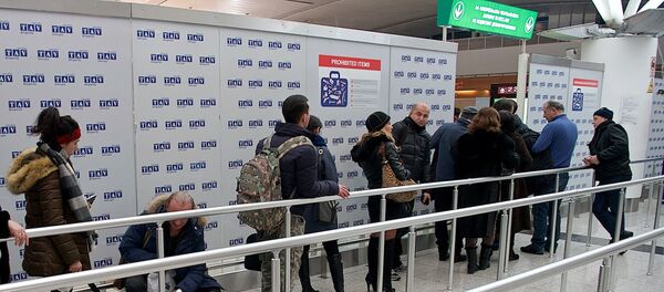 რიგი სასაზღვრო კონტროლზე თბილისის საერთაშორისო აეროპორტში რიგი სასაზღვრო კონტროლზე თბილისის საერთაშორისო აეროპორტში - Sputnik საქართველო