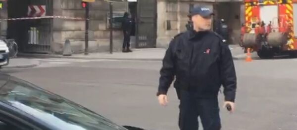 Кадры с мечта ЧП в парижском Лувре - Sputnik Грузия