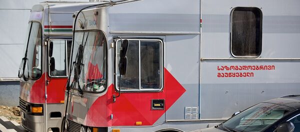 Передвижные станции прямого вещания Общественного телевидения Грузии - Sputnik Грузия