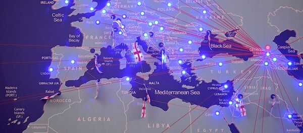 Карта дипломатических представительств Грузии в Европе - Sputnik Грузия