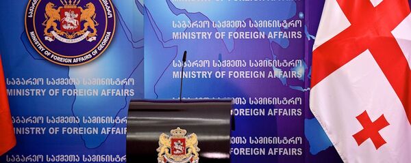 საგარეო საქმეთა სამინისტროს ბრიფინგ-დარბაზი საგარეო საქმეთა სამინისტროს ბრიფინგ-დარბაზი - Sputnik საქართველო