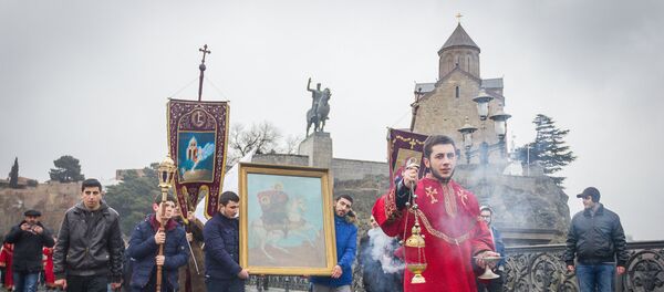 В Тбилиси отметили День Святого Саркиса, покровителя влюбленных - Sputnik Грузия