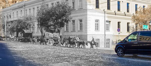 Здание бывшего кадетского корпуса в Тбилиси, где сейчас находится музей современного искусства Зураба Церетели - Sputnik Грузия