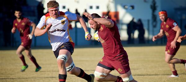 Сборная Грузии по регби против команды Германии, игра завершилась со счетом 50:6 - Sputnik Грузия