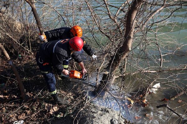 Очистка русла Куры в Тбилиси - Sputnik Грузия