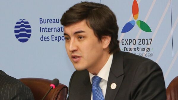 Директор департамента по работе с международными участниками нацкомпании Астана ЭКСПО-2017 Илья Уразаков - Sputnik Грузия