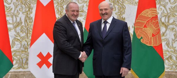 Президент Грузии Георгий Маргвелашвили и президент Беларуси Александр Лукашенко - Sputnik Грузия