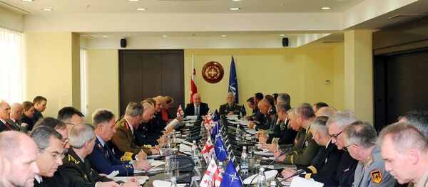 ნატოს სამხედრო კომიტეტის წევრების შეხვედრა საქართველოს თავდაცვის სამინისტროში ნატოს სამხედრო კომიტეტის წევრების შეხვედრა საქართველოს თავდაცვის სამინისტროში - Sputnik საქართველო