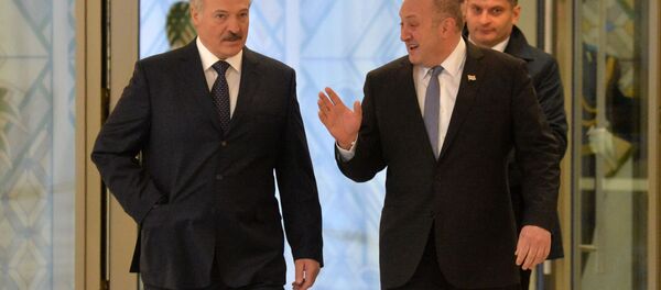 Президент Беларуси Александр Лукашенко и президент Грузии Георгий Маргвелашвили - Sputnik Грузия